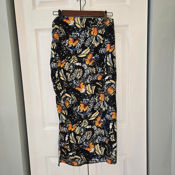 Area Stars Butterfly Skirt rouched side Forest fairy Grunge Boho Fairycore - Picture 3 of 11